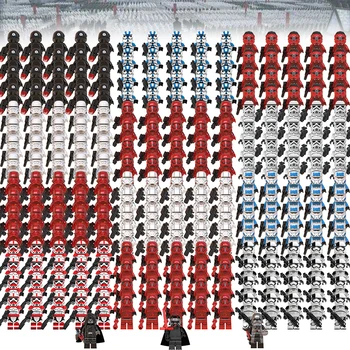 

100PCS/set Lepins Star Wars The Mandalorian compatible yoda empires white soldiers Building Blocks Model Toys