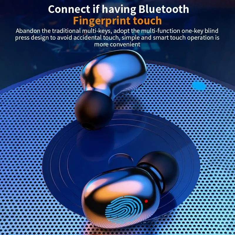 N26 Fingerprint Face Cover TWS Jerry Solution 5 1 Digital1 Display Touch Bluetooth Headset Emergency Charging Audifonos Earphone