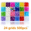 1200pcs DIY Handmade Beaded Children's Toy Creative Loose Spacer Beads Crafts Making Bracelet Necklace Jewelry Kit Girl Toy Gift ► Photo 3/6