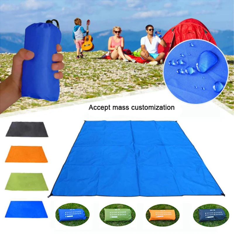 210x150cm Waterproof Tent Floor Tarp Picnic Mat Ultralight Pocket Tent