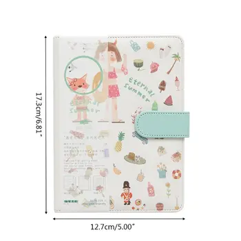 

A5 Cute Cartoon Notebook Leather Diary Journal Planner Travelers Journal Agenda