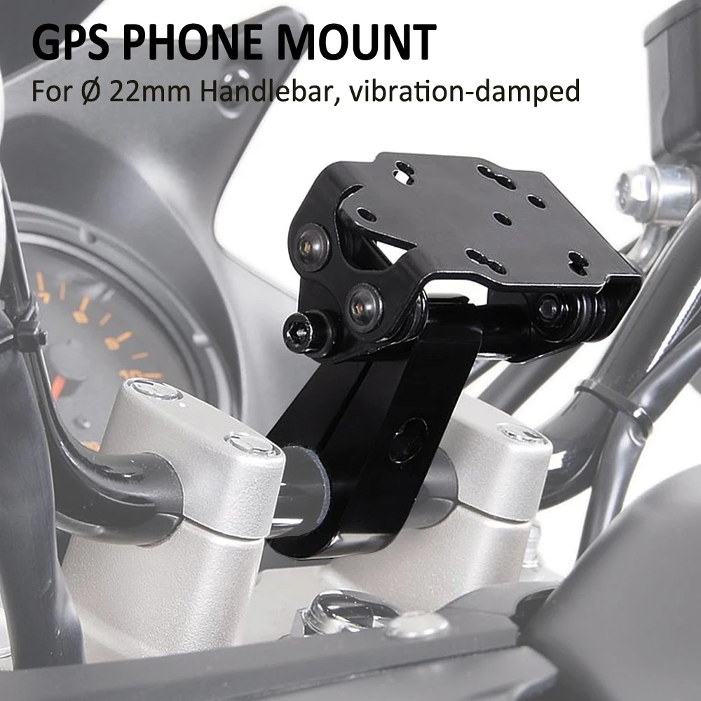 

NEW For Ø 22mm Handlebar Universal Motorcycle Phone Mount Holder Mobile Phone GPS Navigaton Bracket USB Wireless Charging Stand