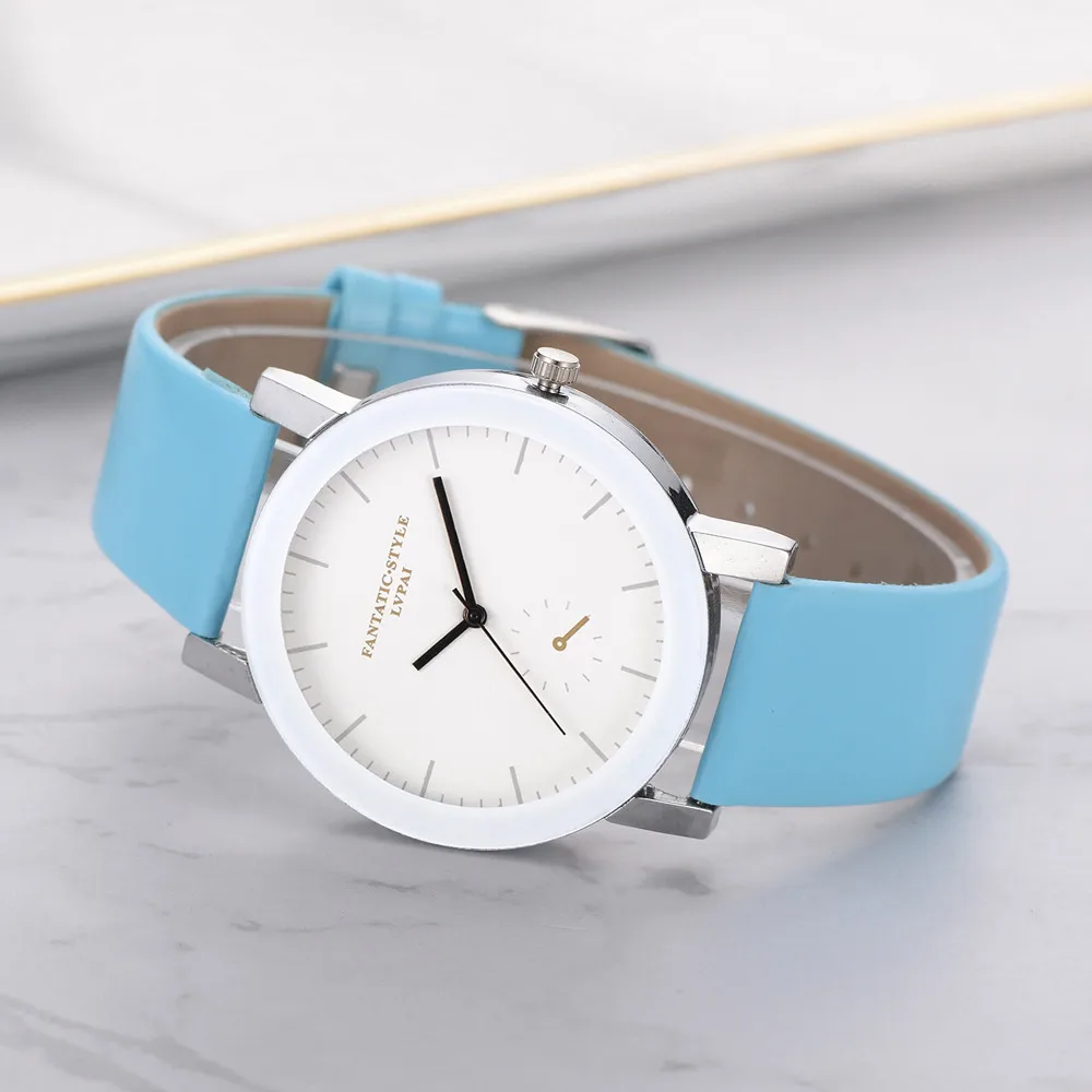 Женские кварцевые наручные часы с кожаным ремешком Relogio Feminino Montre Femme Horloge Zegarek Damski