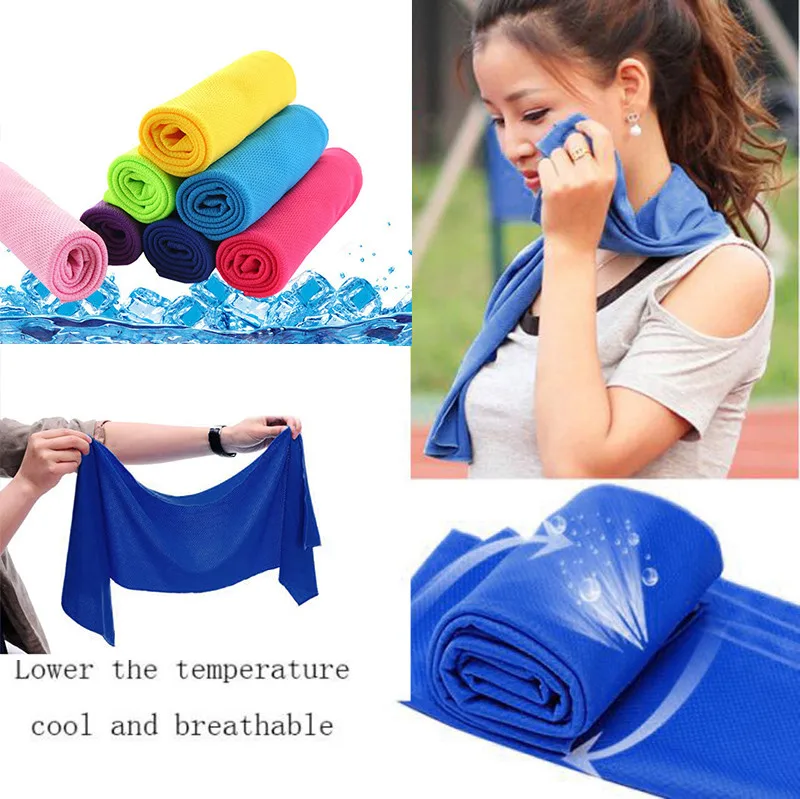 

Ouneed Towel Cold Sensation Beach Towel Drying Travel Sports Swiming Bath Body Yoga Mat Functional Face Cleaning Absorbent #45