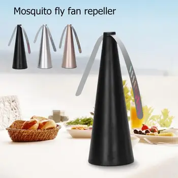 

New Food Protector Mosquito Fly Bugs Repellent Pest Control Long Fan Blades Batteries Automatic Electric Portable Desk Fan