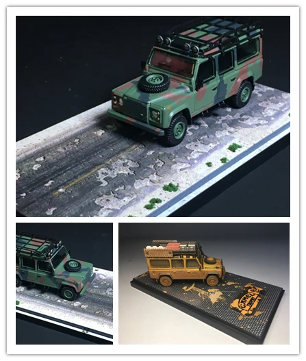 Mini GT 1:64 Land Rover Defender 110 1989 Camel Trophy Winner Team UK + Display Box DieCast Model Car Collection Limited Edition | Игрушки и