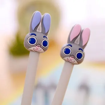 

Cartoon rabbit gel pen animal writing pen children kawaii stationery plastic material office school supplies papelaria kids gift