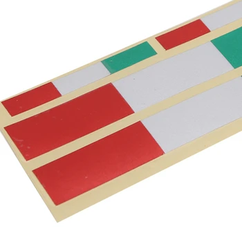 

3 Pcs Reflective Vinyl Italy Flag Sticker Motocycle Car Decals