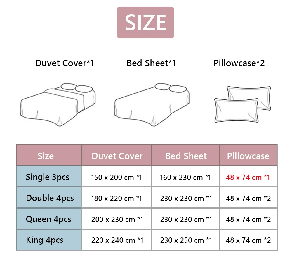 Простые комплекты постельных принадлежностей Sisher с наволочкой Пододеяльник Постельное белье Простая двуспальная кровать размера "Queen-size" Пододеяльники Постельное белье