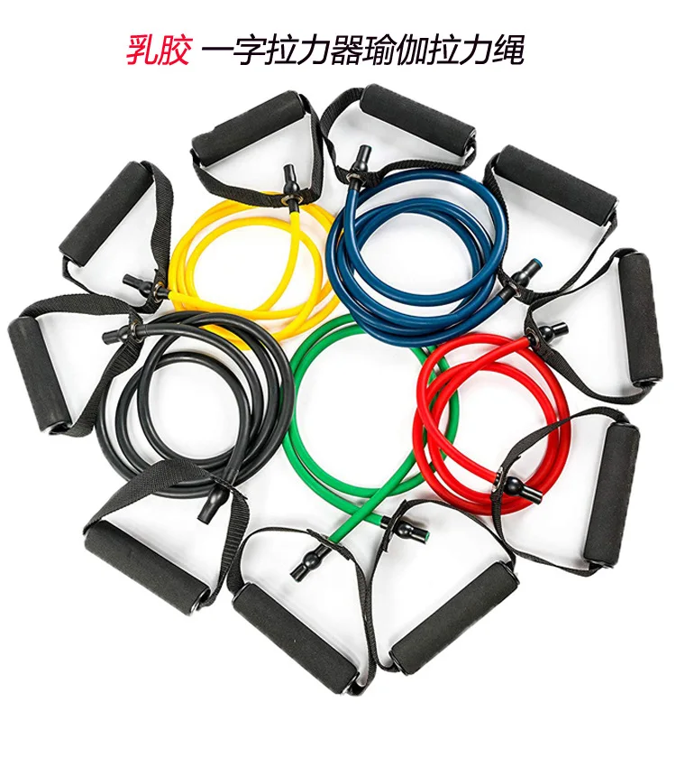 乳胶一字拉力绳连接图