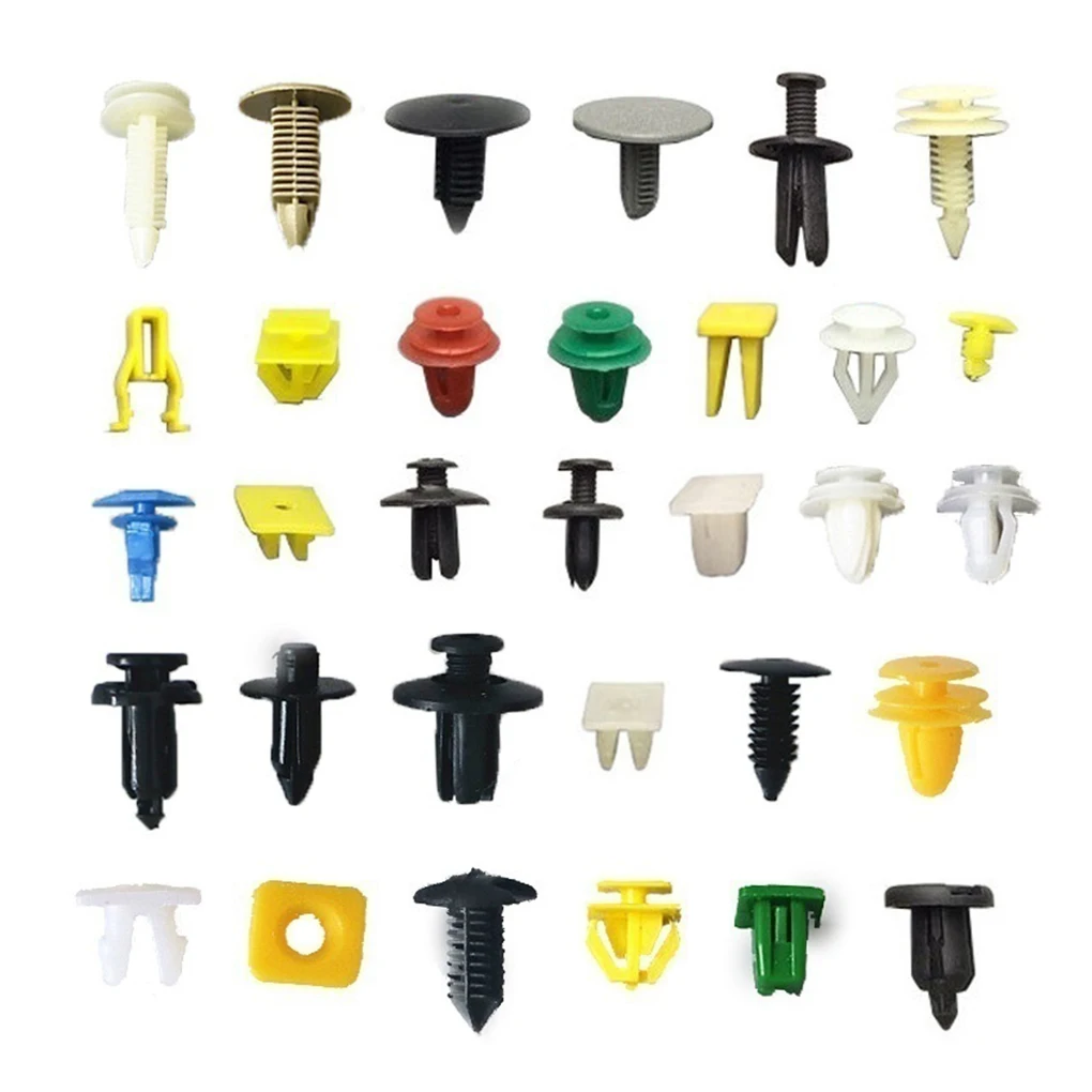 ##BUY 50 100pcs Automotive Mixed Rivet Car Fender Bumper  Clips Retainer Fastener Interior Trim Push Pin Clips Kit Car Accessories