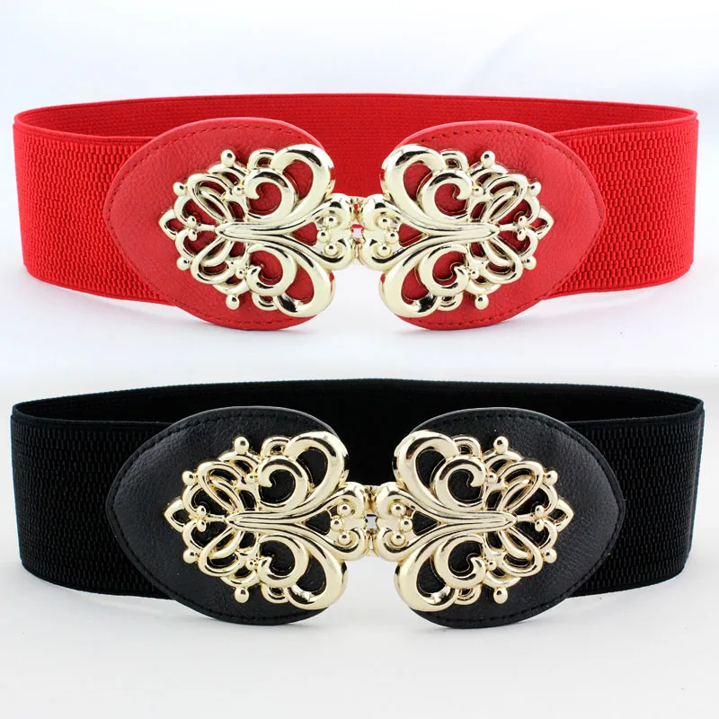 New design belts thin adjust belt PU leather black dress cummerbunds  students women waistbands red flower buckle square gifts - Price history &  Review, AliExpress Seller - OWLMS Official Store