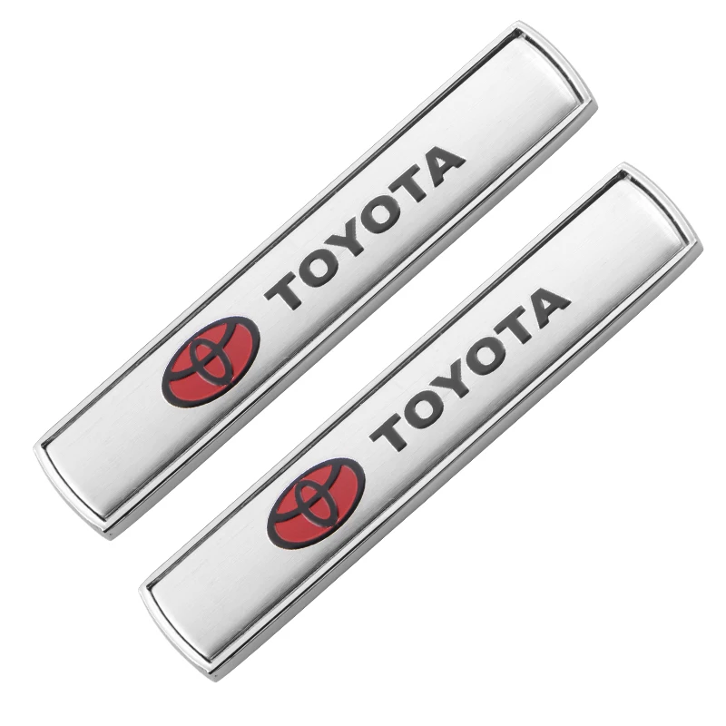 

2pcs Car Metal Badge Sticker for Toyotas Corolla Yaris Rav4 Avensis Auris Camry C-hr 86 Prius Car Accessories Automobile Gadgets