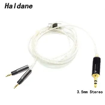 

Free Shipping Haldane 3.5mm Stereo 8 Cores 7N OCC Silver Plated R70X Headphone Upgrade Cable for ATH-R70X R70X headphones