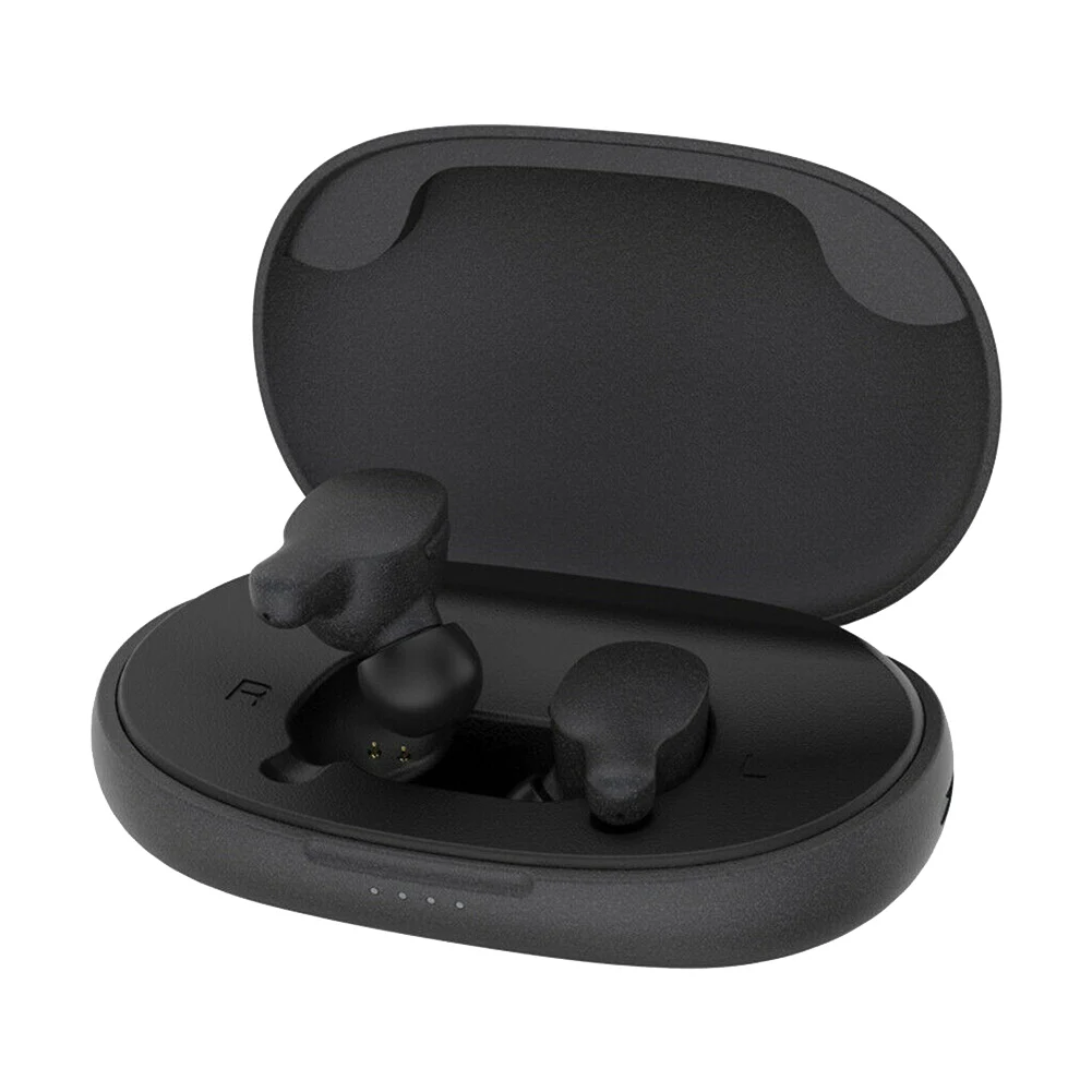 Черный 1 пара Bluetooth наушники BLE5.0 Стерео шумоподавление беспроводные наушники LFX-ING - Цвет: Черный