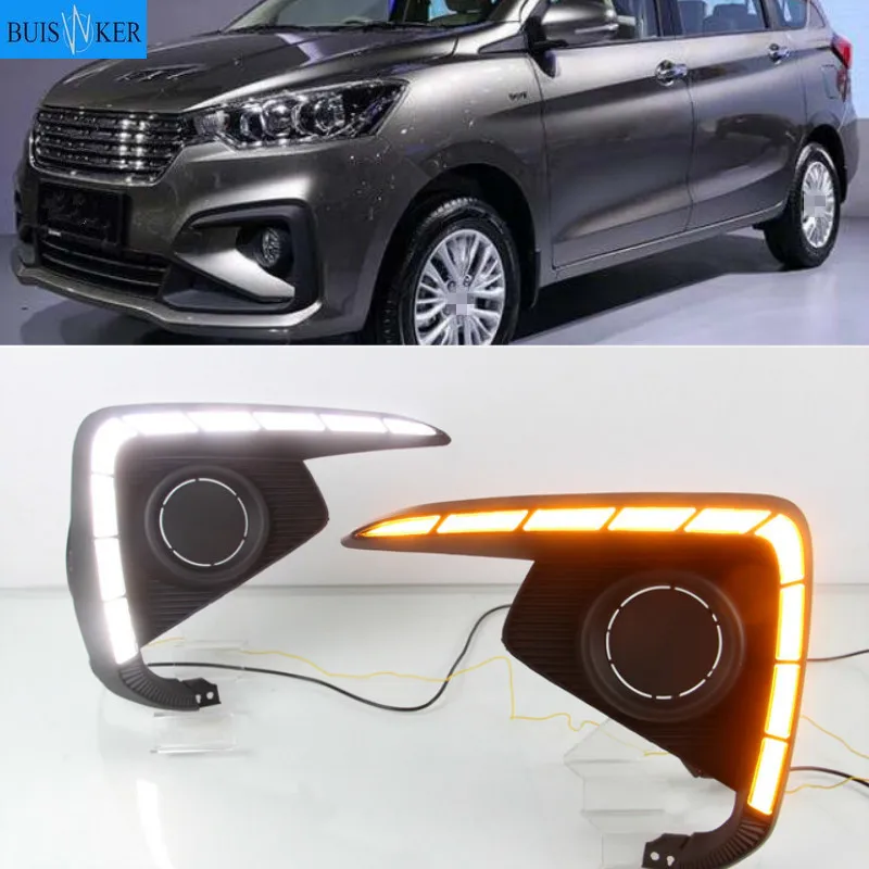 2PcsLEDDaytimeRunningLightForSuzukiErtiga20182019DRLFogLamp