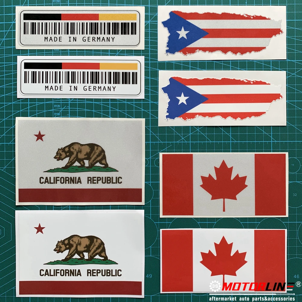 3S MOTORLINE Pair Italy Italia Decal Sticker Car Vinyl Italian Flag Mirror Image Pick Size 4 10.2cm