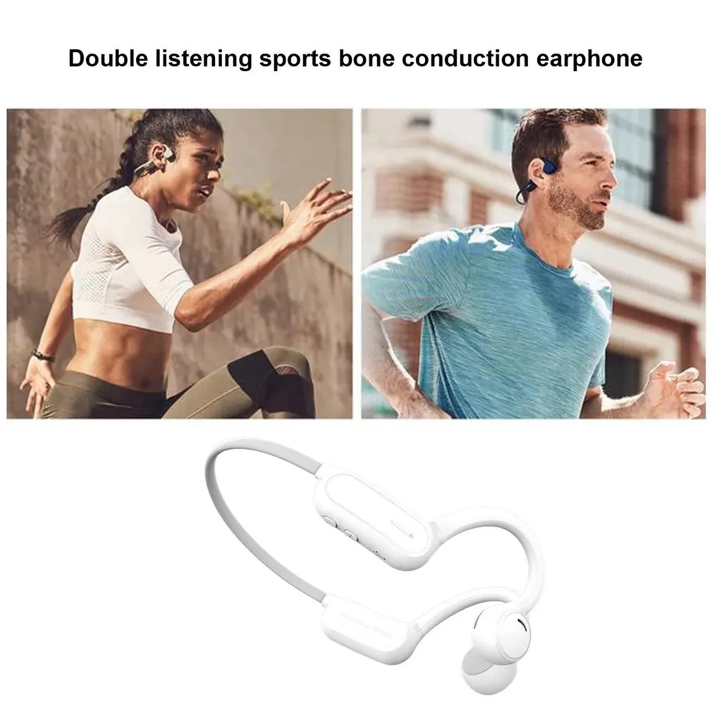IPX4 Bone Conduction Headphones Earmuffs Outdoor Hunting Sports Head Mounted Large Earphone Game Wireless Hanging Ear