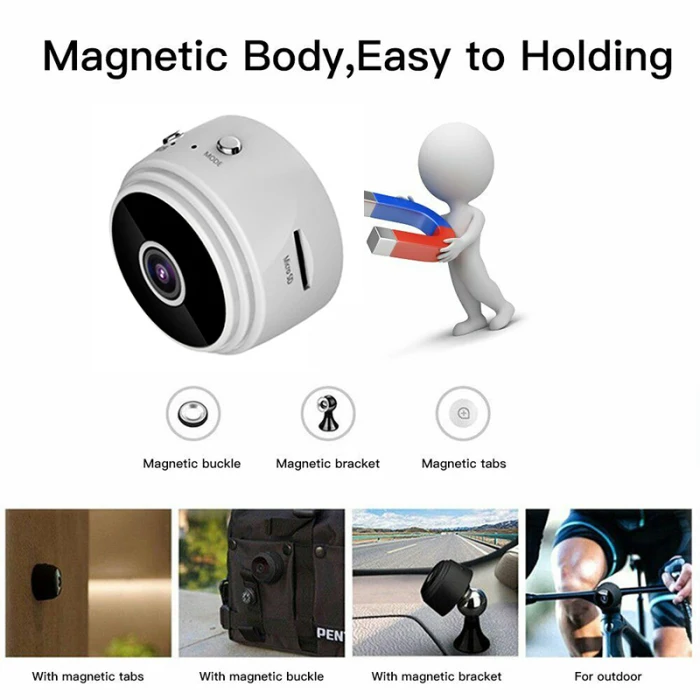 A9 Мини WiFi 1080P камера дистанционного наблюдения Домашняя безопасность беспроводная IP камера PUO88