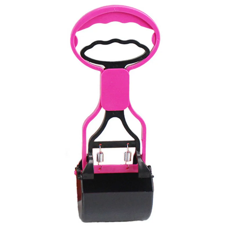 pink Собака Pooper Scooper собака Лопата корма отходов выбора ручка захват, совок для уборки собачьих экскрементов чистый пикап отходов животноводства очистки туалета средства гигиены полости рта - Цвет: pink