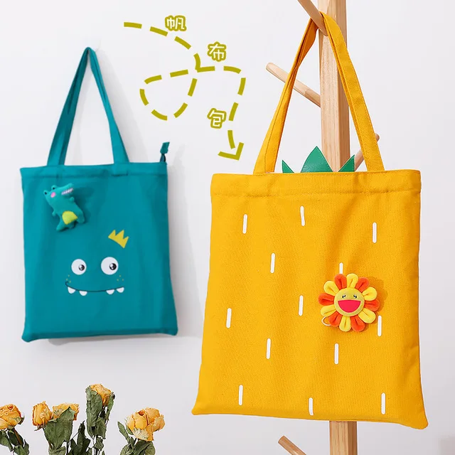 

Japanese Style Cute Cartoon Animals Printing Handbags Purse Women Canvas Bag Ladies Shoulder Bags Book Travel Bag Bolsos