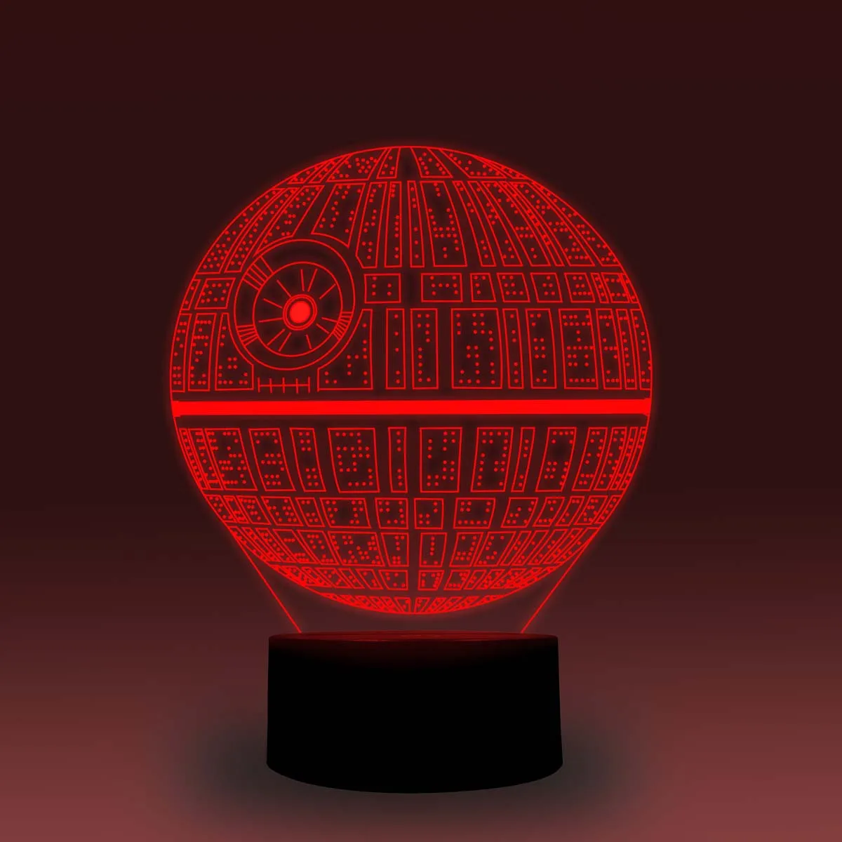 NiteApps 3D ночник Звезда смерти настольная лампа Иллюзия подарок на день рождения приложение/сенсорное управление