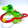 Funny Baby Dinosaur Climbing Stairs Railcar Music Toys for Children DIY Assembly Slide Interactive Game Educational Toys Gift