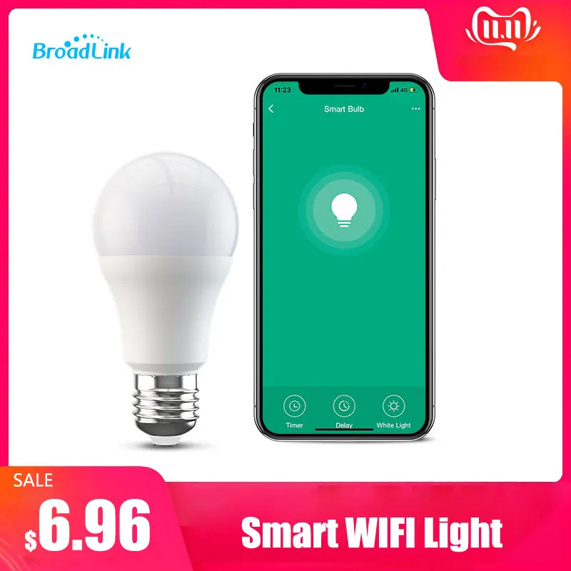 Nieuwe BroadLink BestCon LB1 умная Светодиодная лампа с Wi Fi диммер голосовым управлением Alexa en