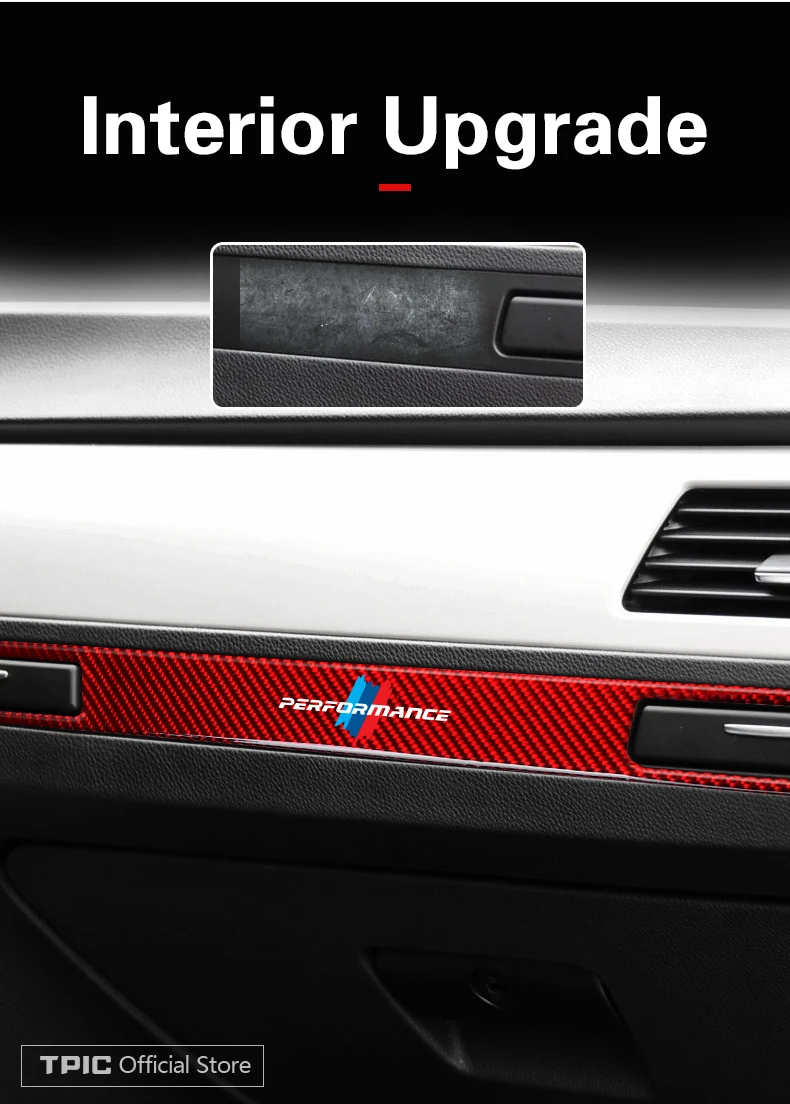 Для BMW e90 e92 e93 M производительность автомобильные наклейки из углеродного волокна Copilot держатель стакана воды панель полосы автомобиля внутренний молдинг отделка