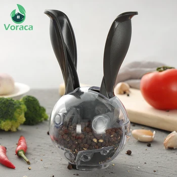 

Manual Pepper Grinder Creative Spice Sea Salt Mills Crush Shaker Adjustable Ceramic Rotor One-handed Operation Kitchen BBQ Tools