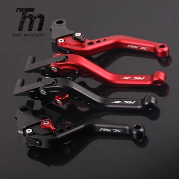 

MSX logo Short Brake Clutch Levers For HONDA MSX 125 Grom MSX125SF 2013-2020 19 18 17 Motorcycle Accessories Adjustable MSX125