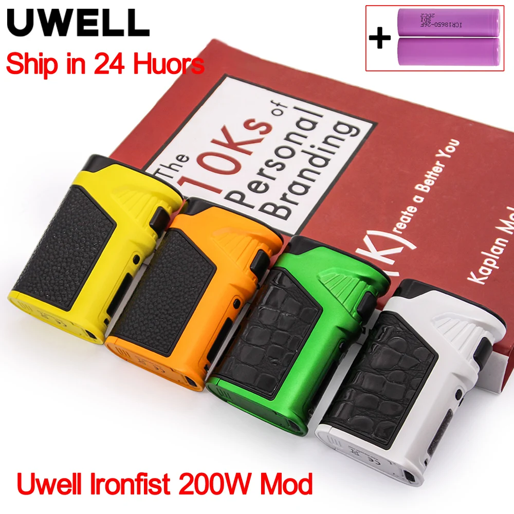 Оригинальный Uwell Ironfist 200 Вт TC бокс мод контроль температуры электронная сигарета