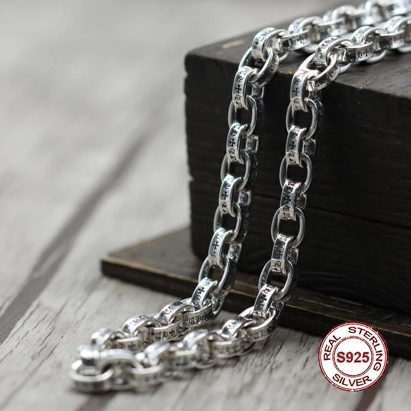 

Sterling Silver Necklace Personality simple wild paragraph cross necklace Classic couple style sweater chain Send a gift to love