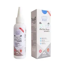 60 мл Pet серьги капельки мыть глухие уши канал поглотитель запахов жидкость для чистки кошек и собак