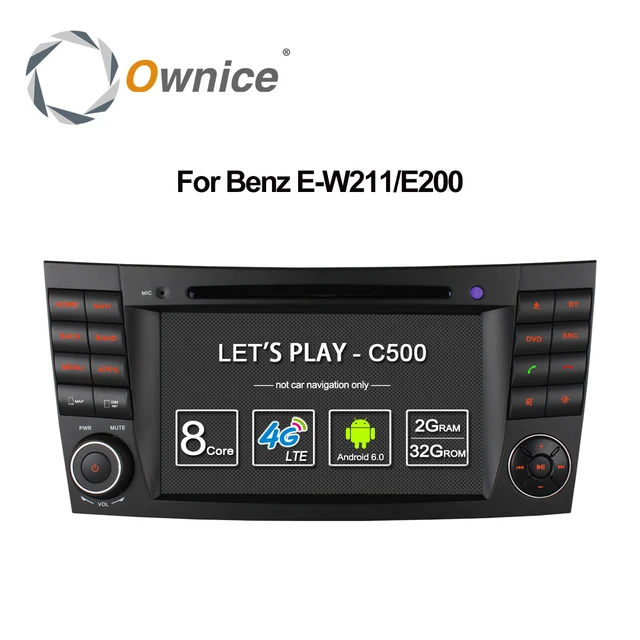 For Mercedes E Class W211 W209 W219 WIFI Radio 4G SIM LTE Android 6.0 Octa  8 Core 1024*600 Car DVD Player GPS 2GB RAM 32GB ROM - AliExpress