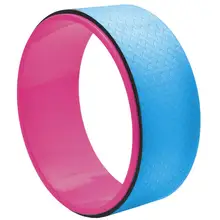 Круг для йоги талии Бодибилдинг инструмент тренажерный зал одежда для йоги, фитнеса, танцев, массажа, тренировки спины серый, голубое колесо