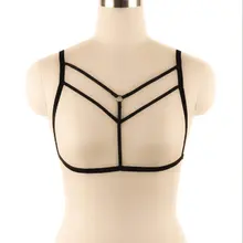 Женское нижнее белье с бретельками для тела, бюстгальтер для женщин, сексуальное Бандажное белье, без бретелей, готический обрезанный пояс, топ, нижнее белье для ночного клуба, горячая Распродажа