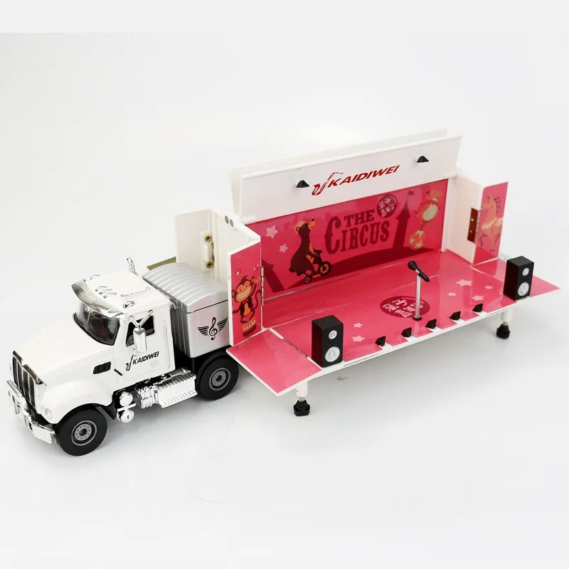 

New Products 1: 50 Model Mobile Stage Car Model Cadeve Alloy Transformation Caravan Toy Car