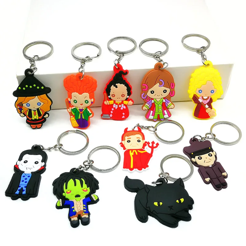 1pcs PVC Cute Cartoon Keychains ring Magic Gifts for Kid Fashion Charms Decor 