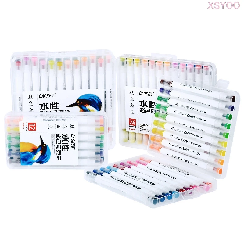 Deli 80 Colors Professional Sketch Marker Pen Double Head Art Oily Mar –  AOOKMIYA