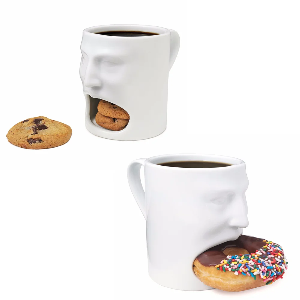 

Biscuit Mug 1 Coffee Cup Creative Cookies Simple Ceramic Cup Character Shape Coffee Cup Tea Milk Cup