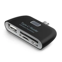 2021 New Multifunctional 4-in-1 OTG/TF/SD smart card reader with C-type charging port for Samsung phones on sale