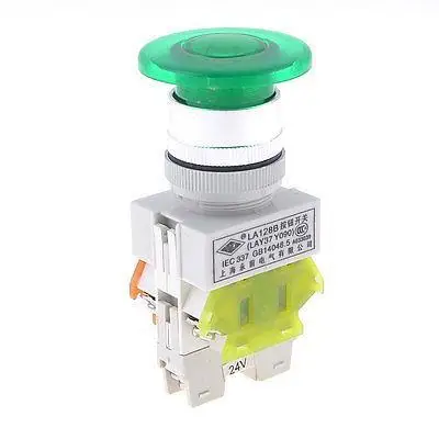 

AC 660V 10A 1NO 1NC DPDT Green Momentary Emergency Stop Push Button Switch