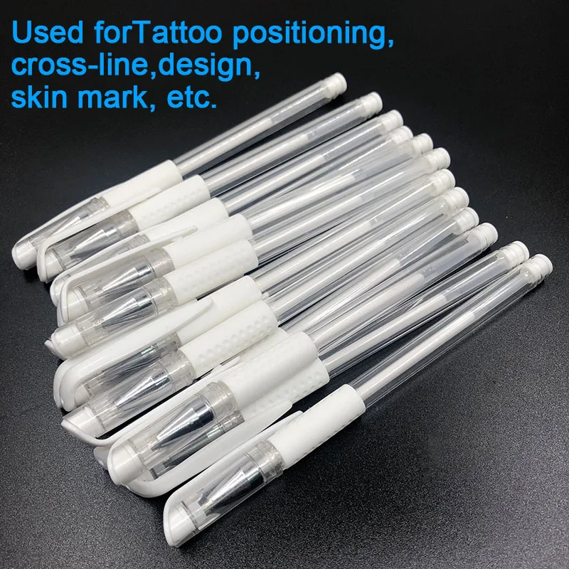 White Marker Pen Microblading Tattoo Accessories Surgical Skin Marker Stencil Pen for Permanent Make up Tattoo Supplies Eyebrow