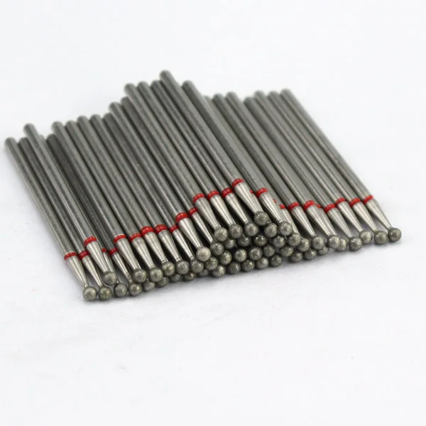 50pcs/Set Diamond Milling Cutters Ball Nail Drill Bit Rotery Files Electric Manicure Pedicure Burrs Cuticle Clean Tools - Цвет: 28