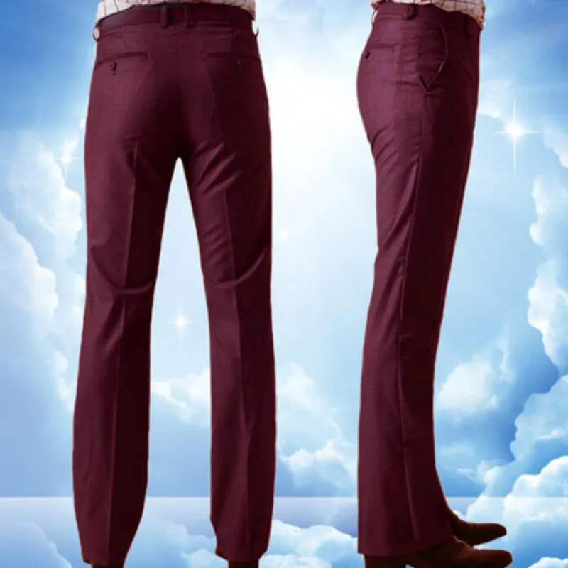 Micro Bell pants Men's Korean version of the Slim Business Casual Thin trousers Spring and summer Wide-leg pants More Size 28-37