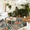 Retro Persian Style Carpets Green Geometric Ethnic Living Room Kitchen Home Decor Area Rugs Bedroom Bedside Hallway Floor Mat ► Photo 2/6