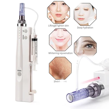 

Smart 2 in 1 Hydra Injector Mesotherapy Meso gun Microneedle treatment Device with Cartridges needles nano Facial Care Home Use