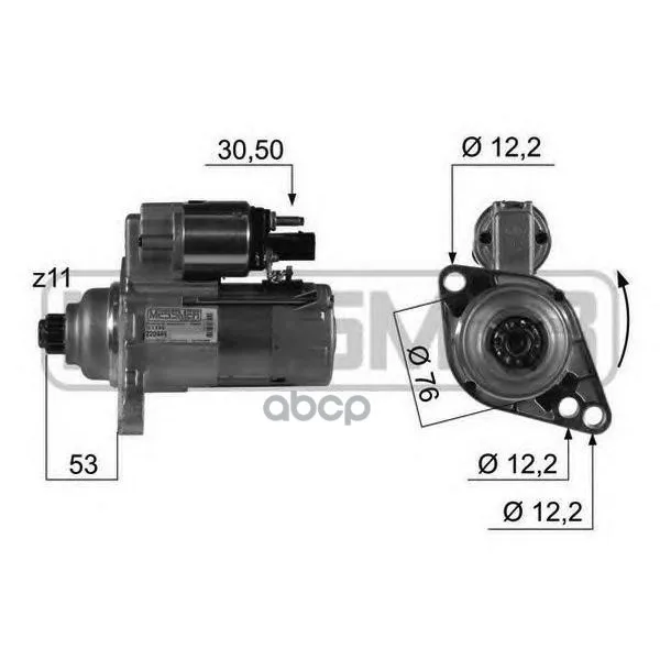 Стартер Audi/Vw 1.9tdi 03-10 Era арт. 220449