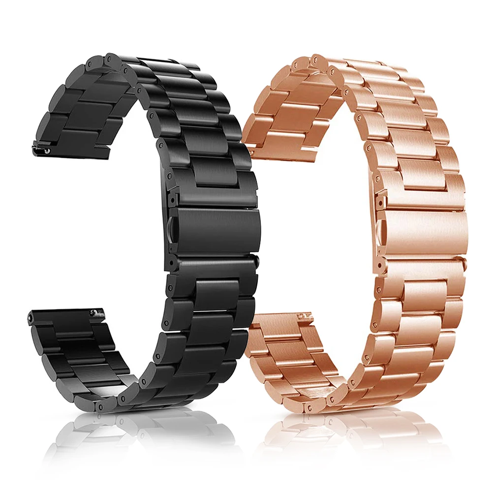 Металлический Стальной ремешок для Garmin Vivoactive 4S/4/3/CAME/2/SQ/Vivomove HR браслет часов Forerunner